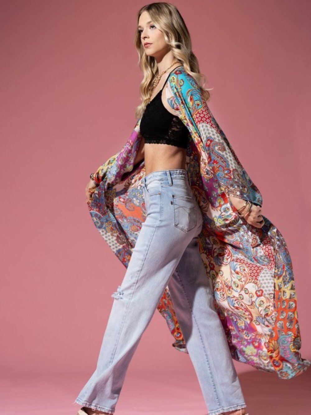 NWT Boutique Item: Valentina Kimono - One Size - Picture 5 of 7
